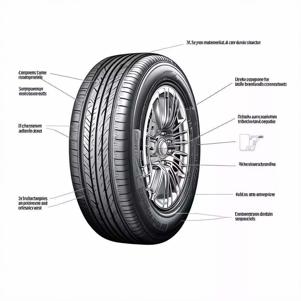 Lốp xe ô tô: Cấu tạo và Chức năng