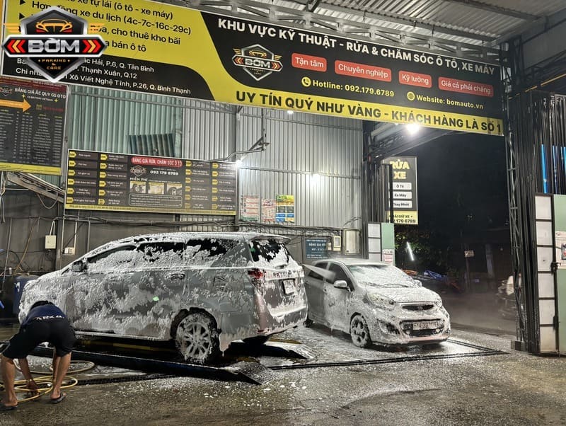 Rửa xe bọt tuyết giúp tăng hiệu quả làm sạch